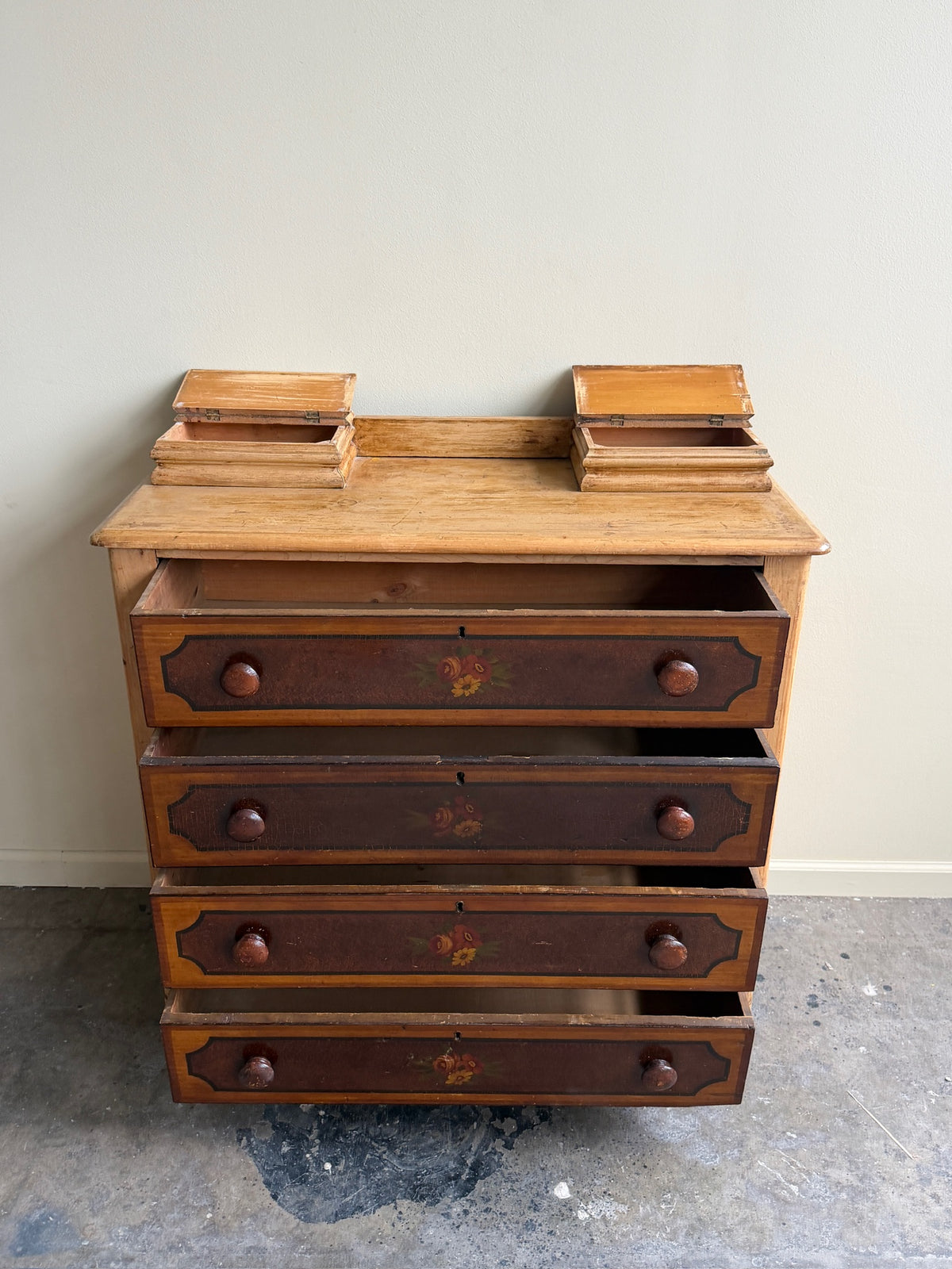 Painted pine dresser