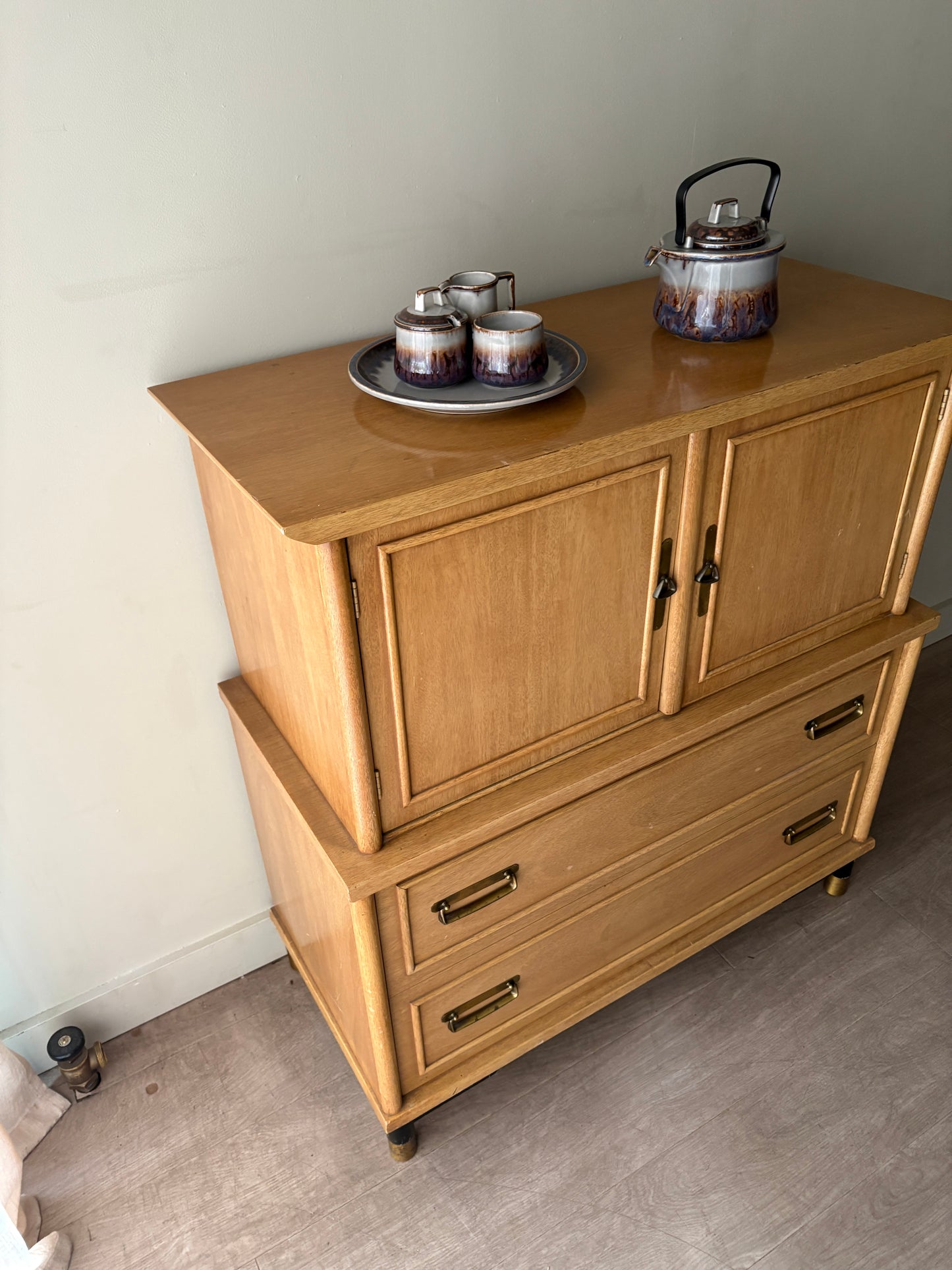 Walnut gentlemen’s dresser
