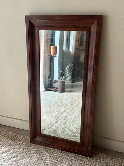 Ogee walnut mirror