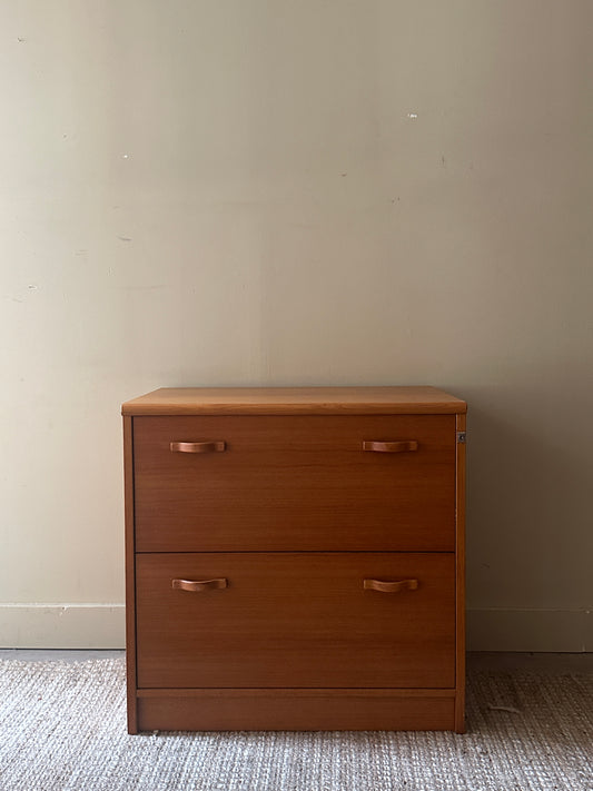 Teak file cabinet (right)