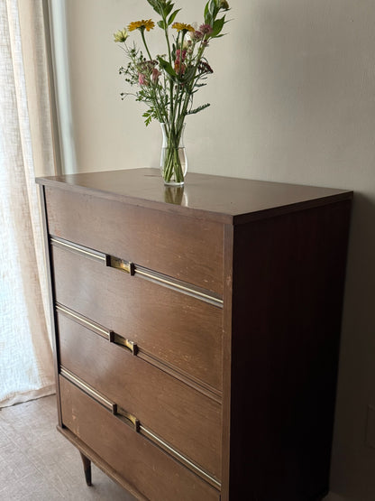 Walnut tallboy