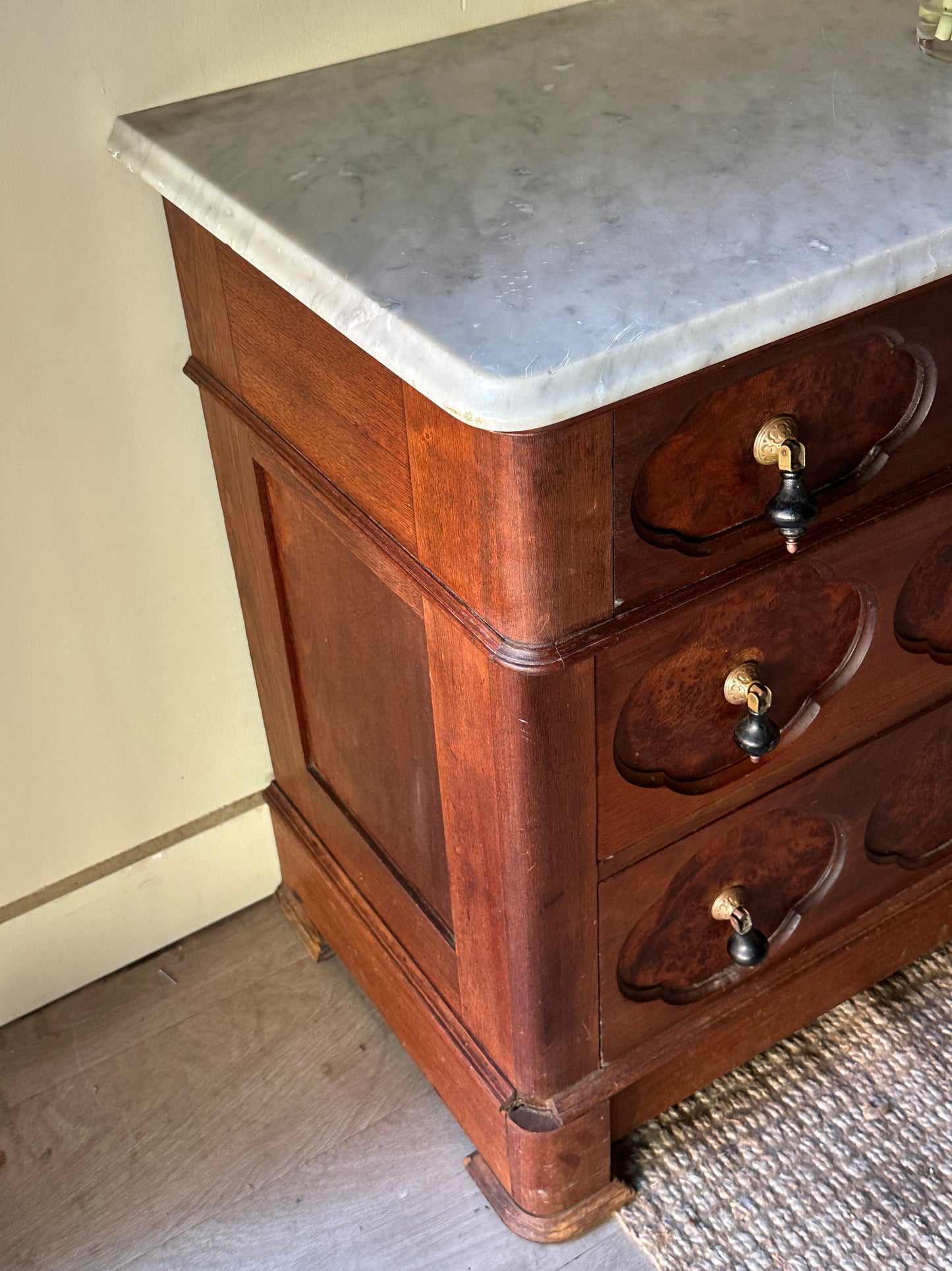 Marble top dresser