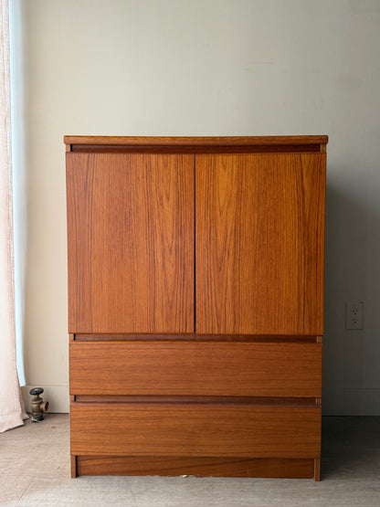 Danish teak linen press
