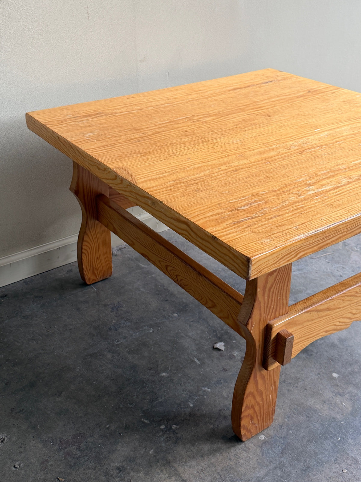 Scandinavian pine coffee table