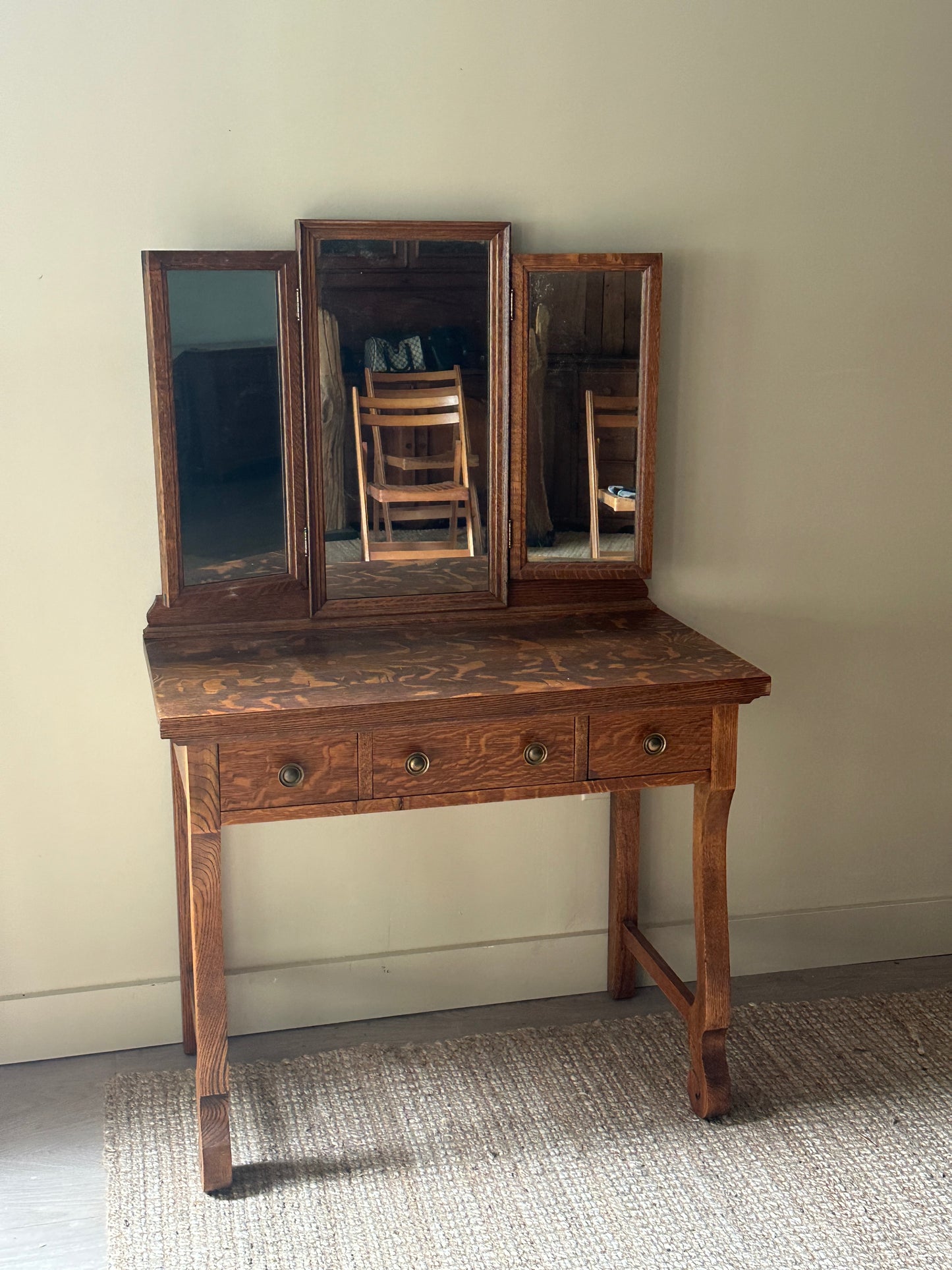 Oak vanity