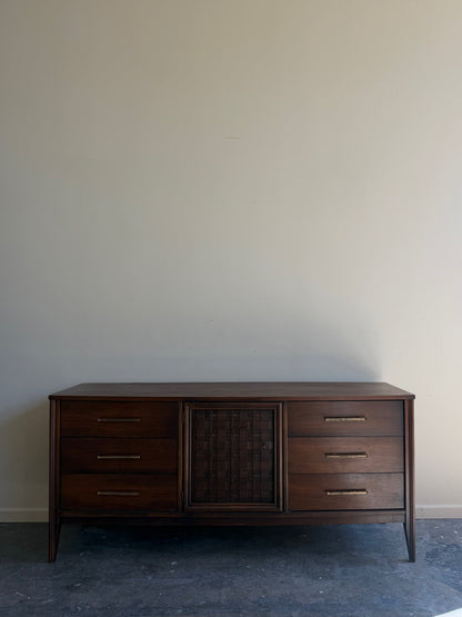 Walnut 9 drawer dresser