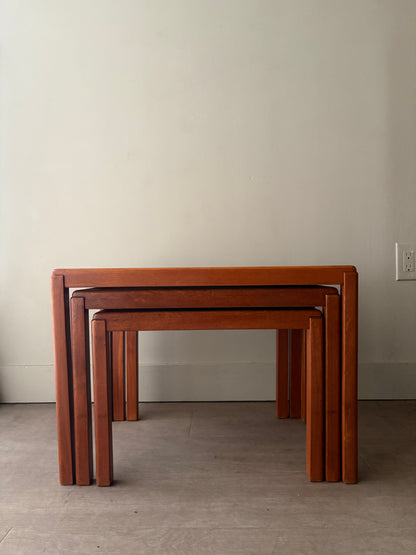 Vejle Stole Og Mobelfabrik Danish teak nesting tables