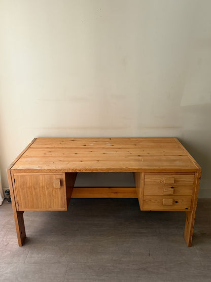 Scandinavian pine desk