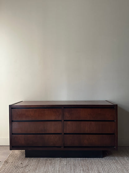 Lane walnut dresser