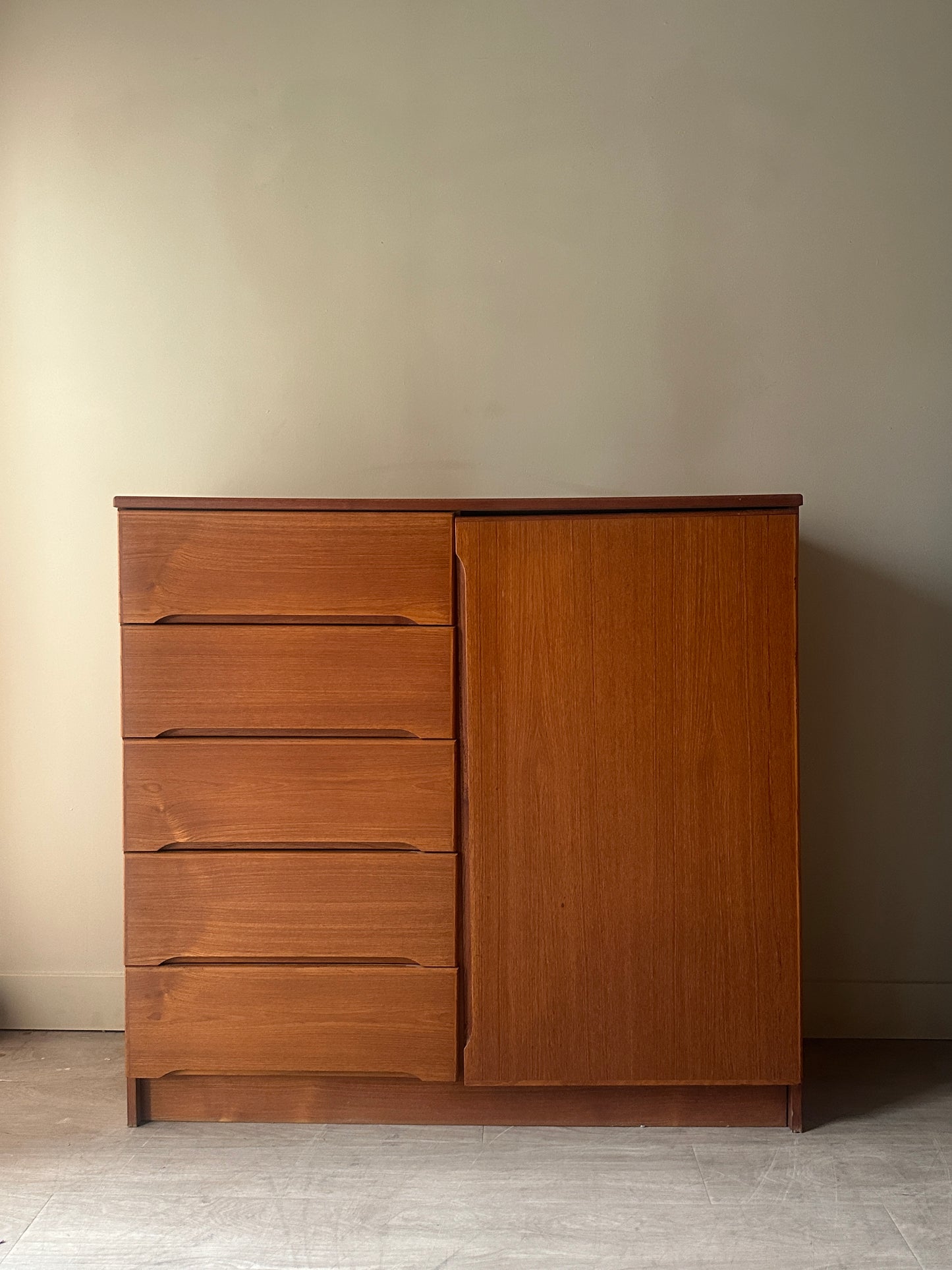 Danish teak side by side