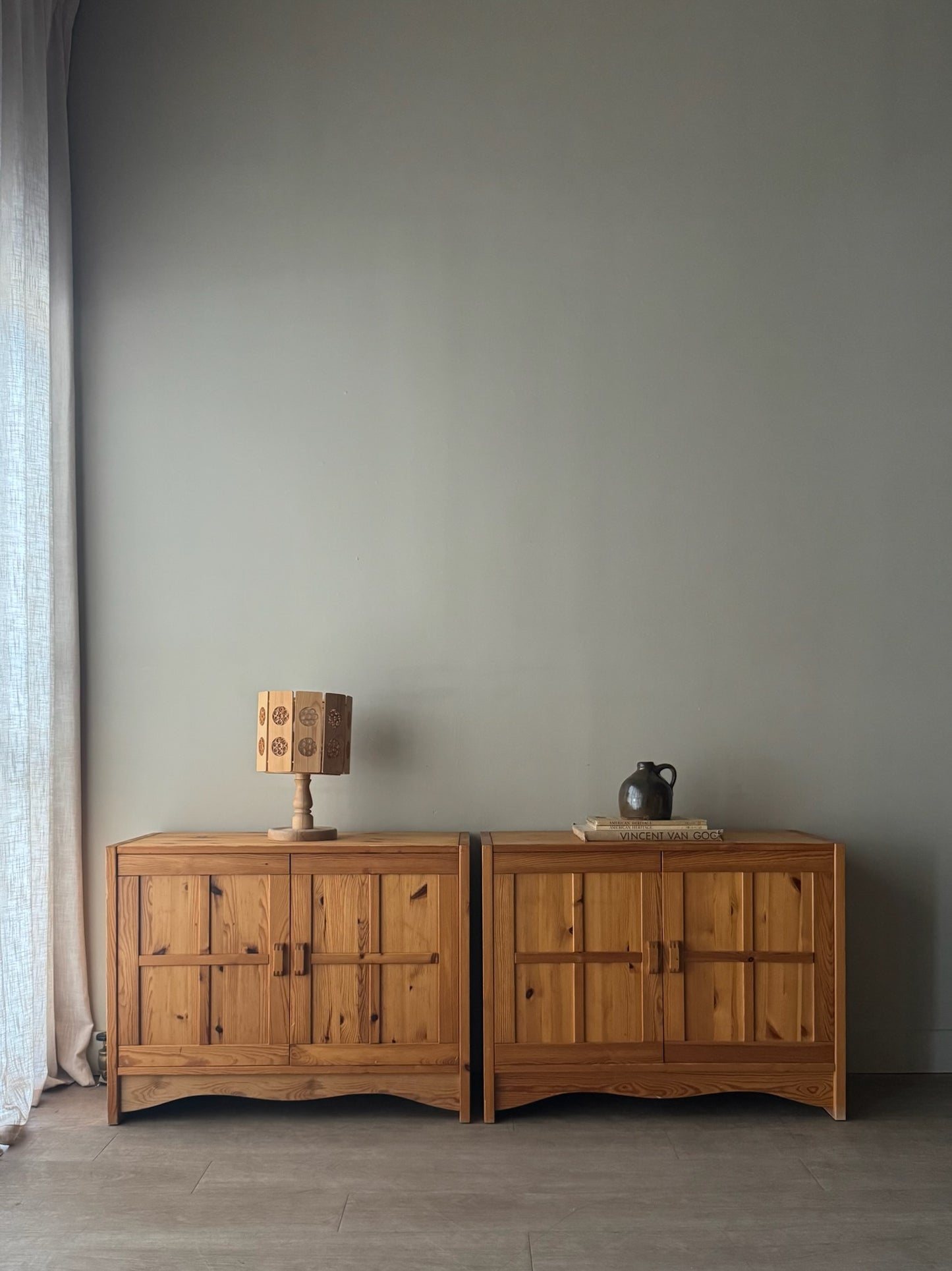 Domino Mobler Danish pine cabinets. Sold individually.
