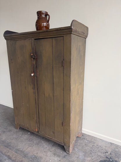 Painted pine cupboard
