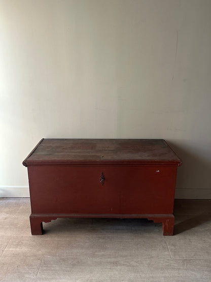 Red painted XL chest
