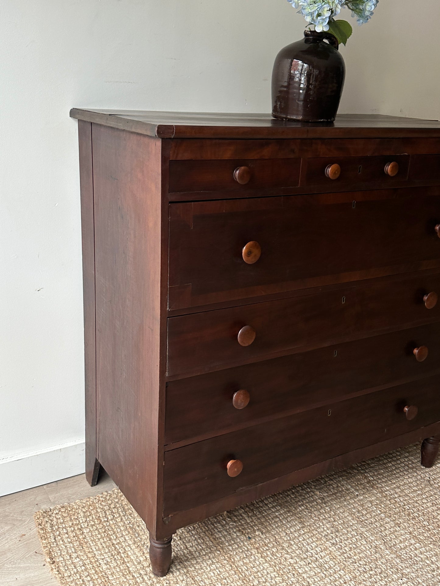 Mahogany empire dresser