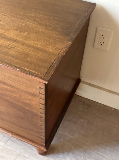 Dark pine chest