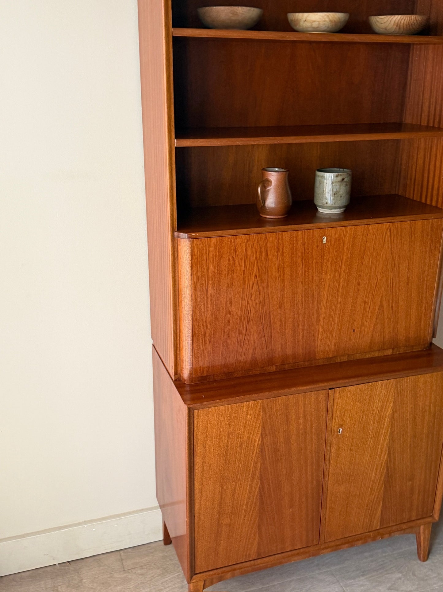 Johannesberg Swedish mahogany secretary hutch