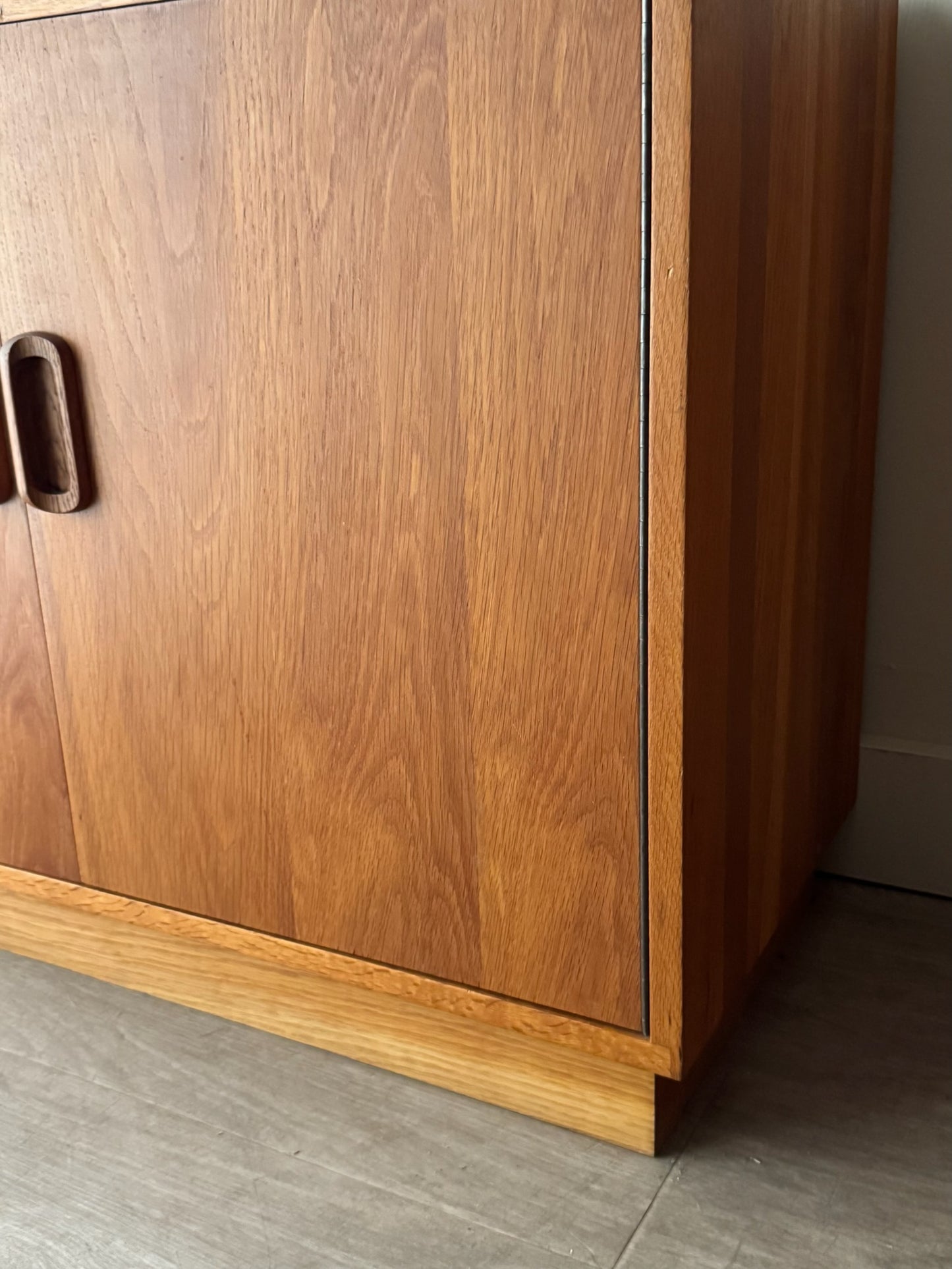 Oak console cabinet