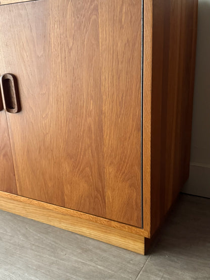 Oak console cabinet
