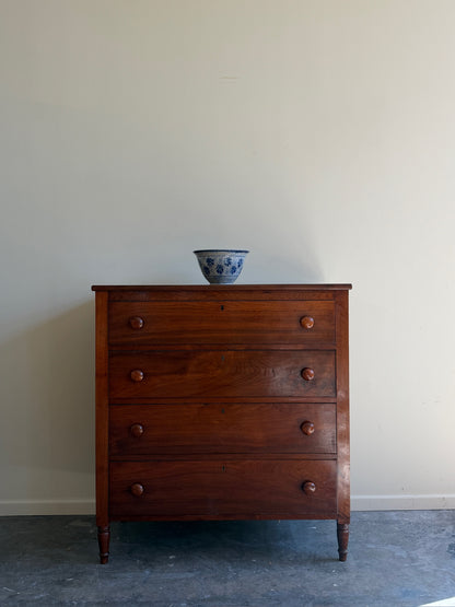 Mid-Atlantic Sheraton walnut dresser