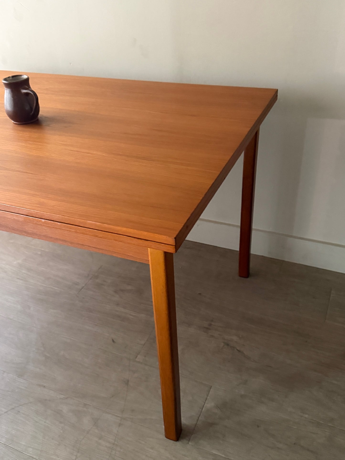 Danish teak extending dining table