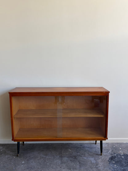 Walnut display cabinet