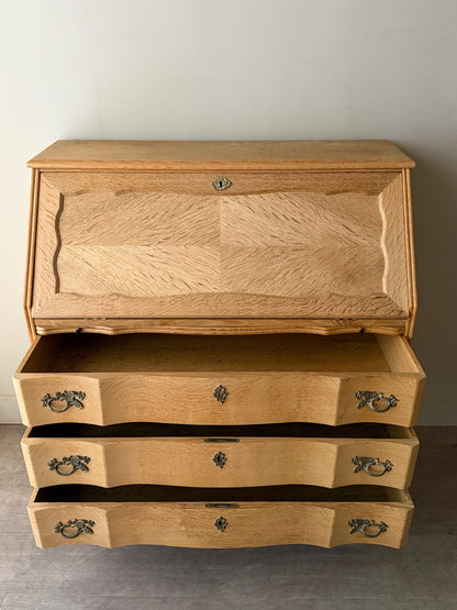 Danish oak secretary dresser