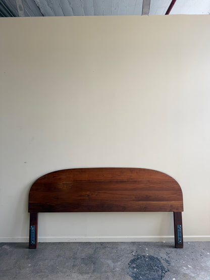 Walnut king headboard