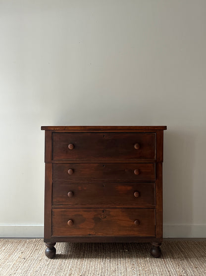 Mixed wood empire dresser