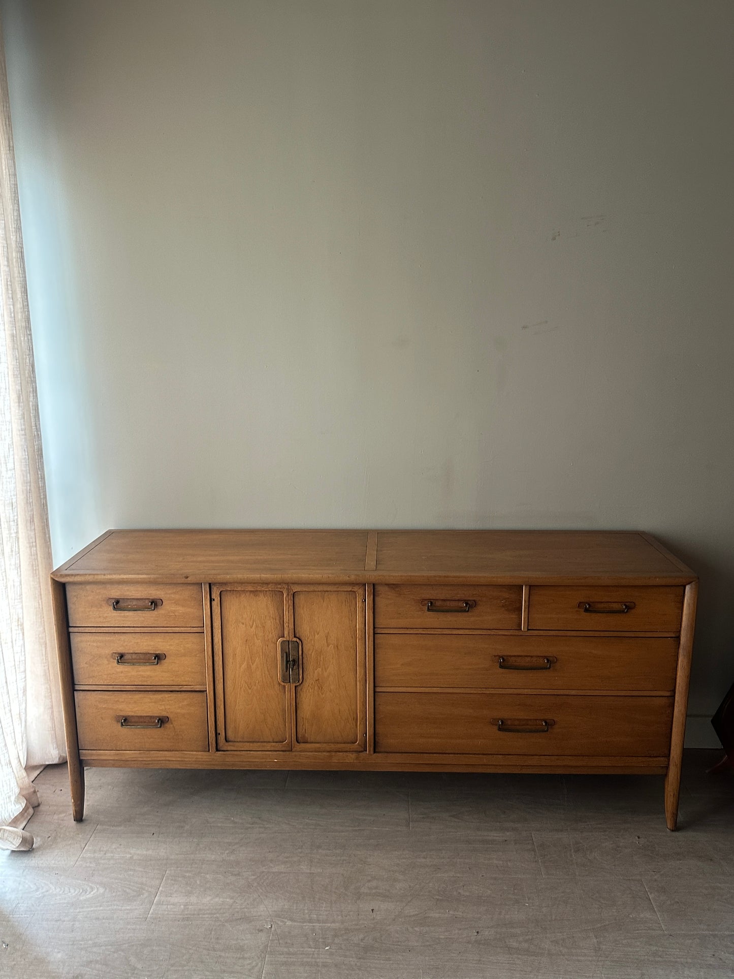Walnut low credenza