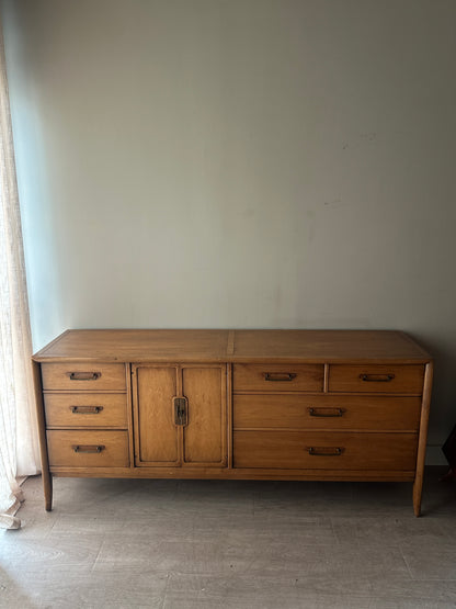 Walnut low credenza