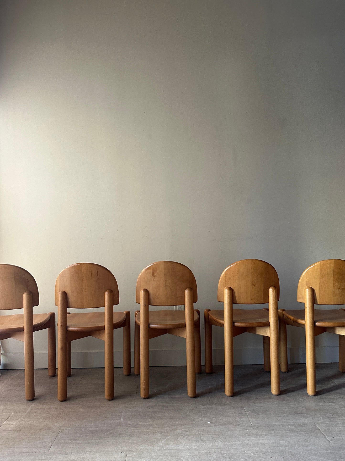 5 Rainer Daumiller chairs. Sold individually.