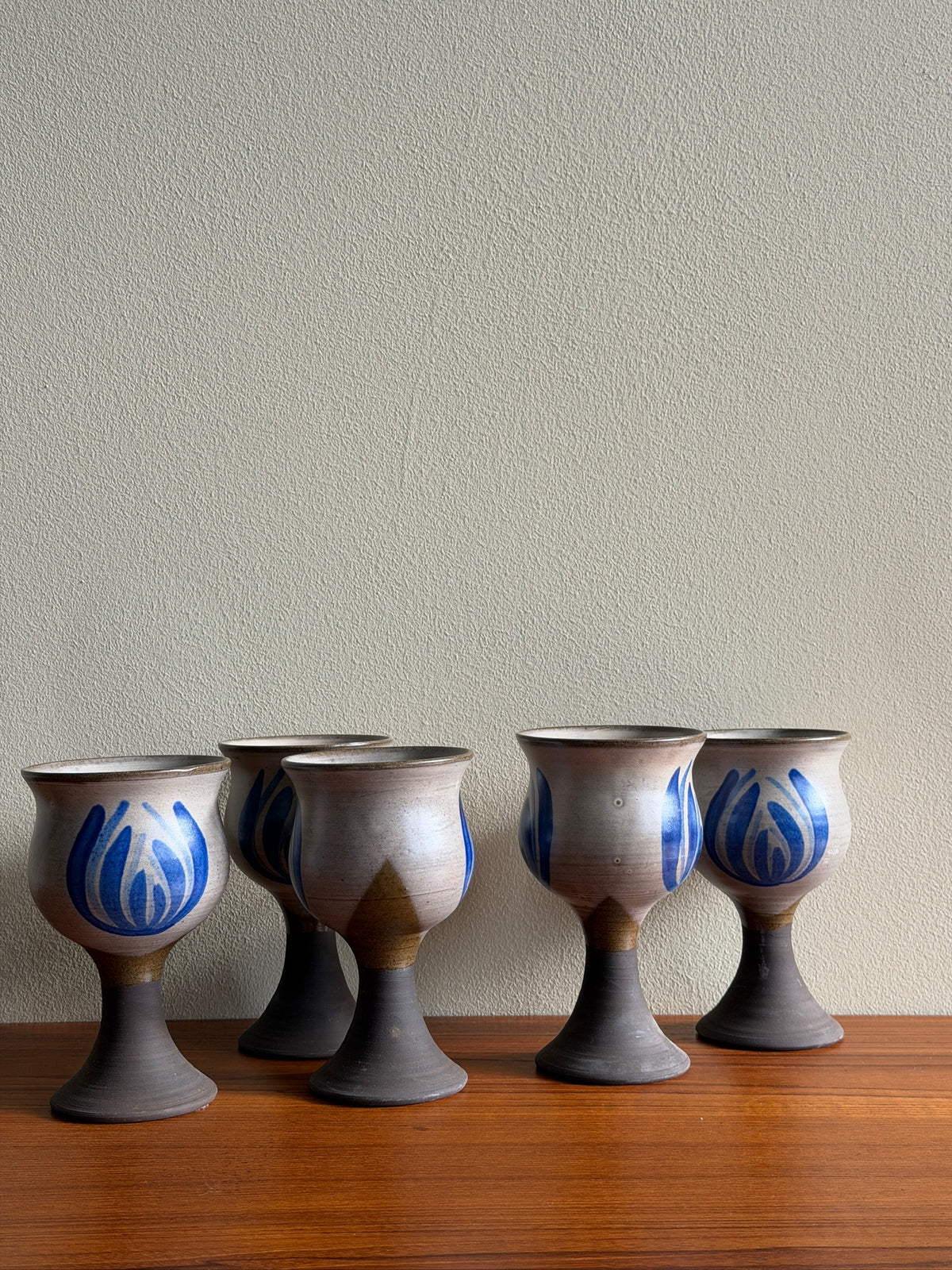 Willer Keramik Danish stoneware goblets. Sold individually.