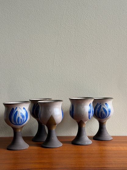 Willer Keramik Danish stoneware goblets. Sold individually.