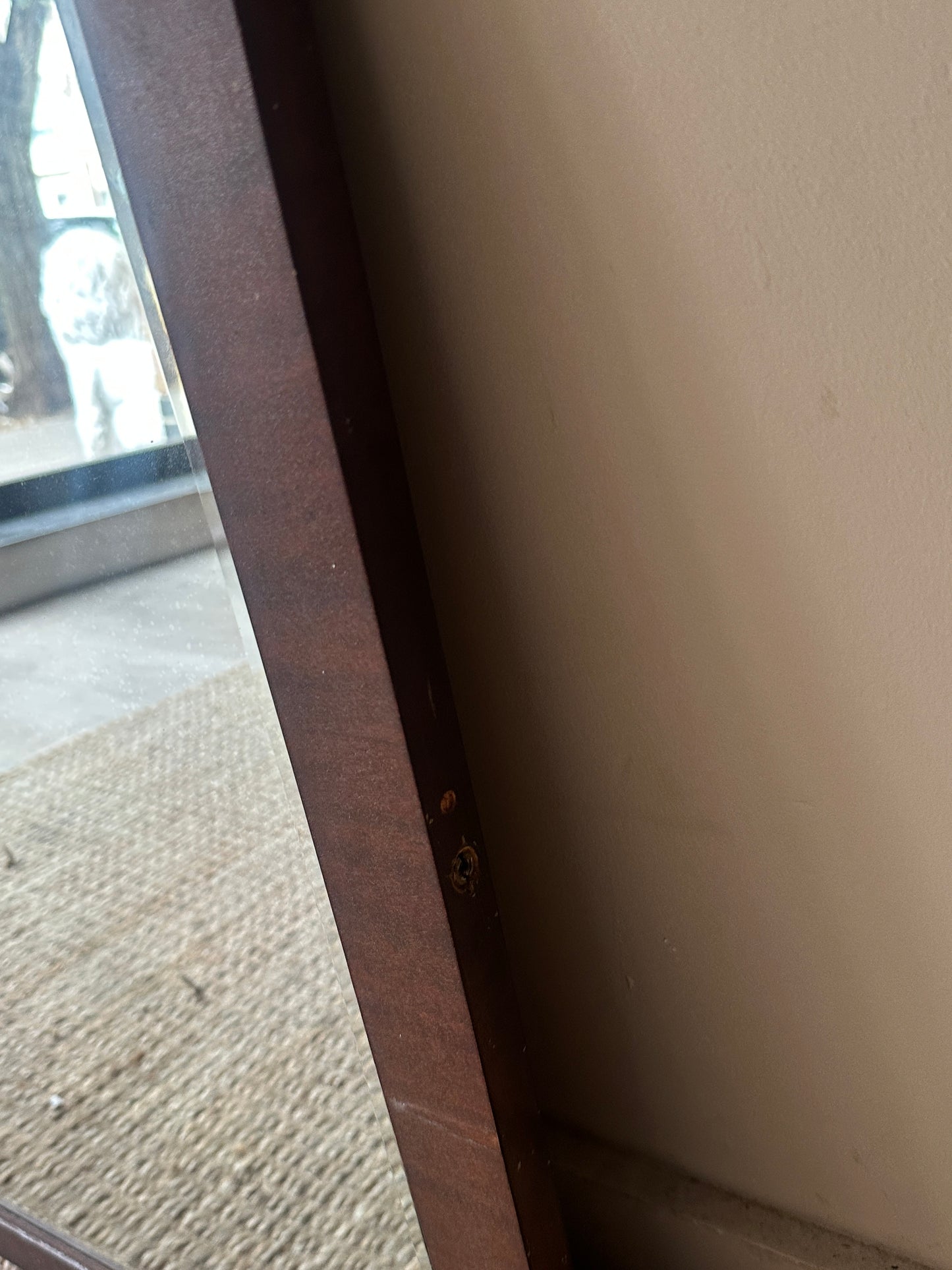 Mahogany mirror