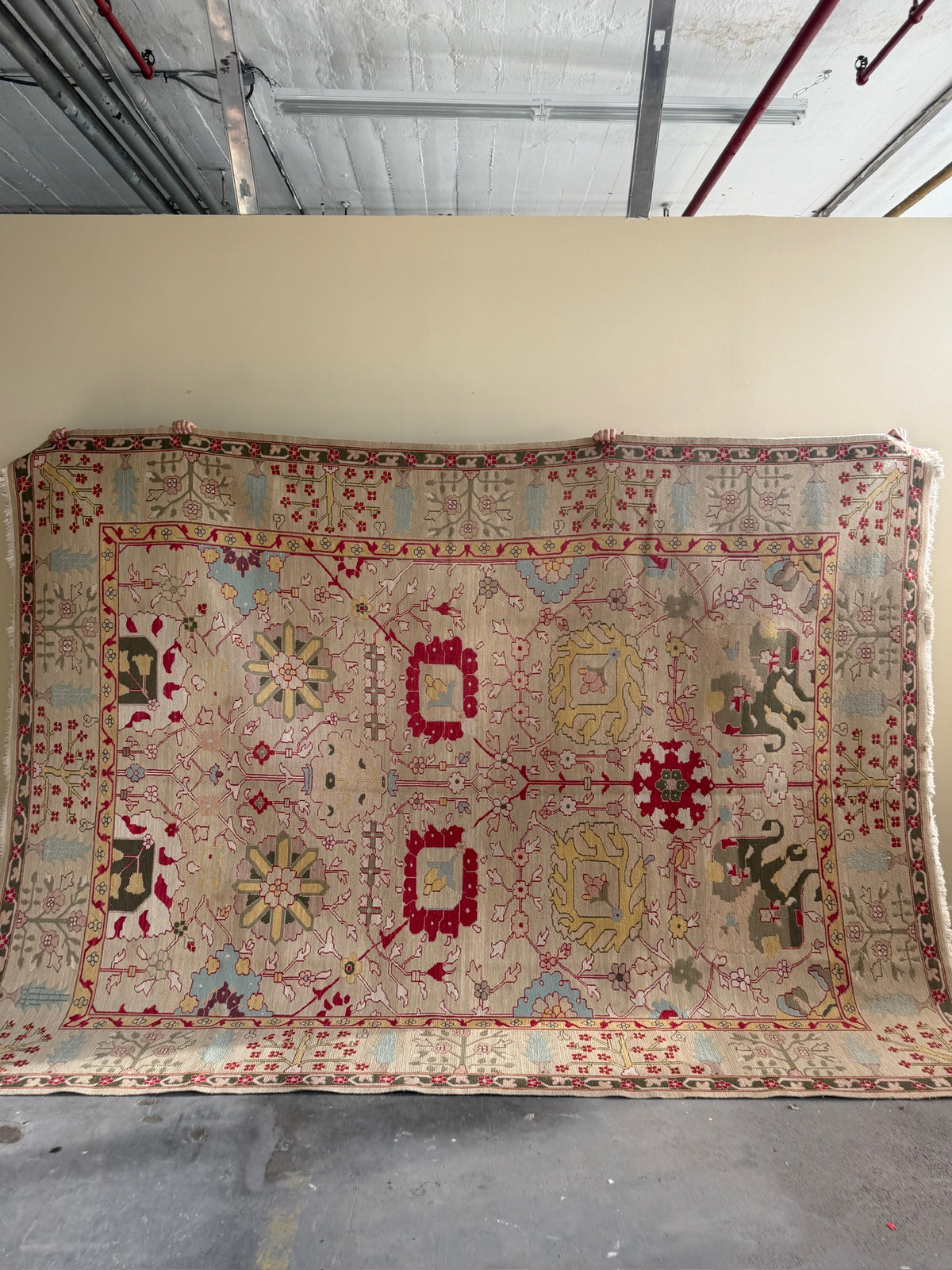 Hand-woven wool rug