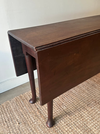 Walnut drop leaf table