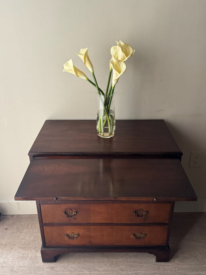 Small mahogany dresser with dressing slide