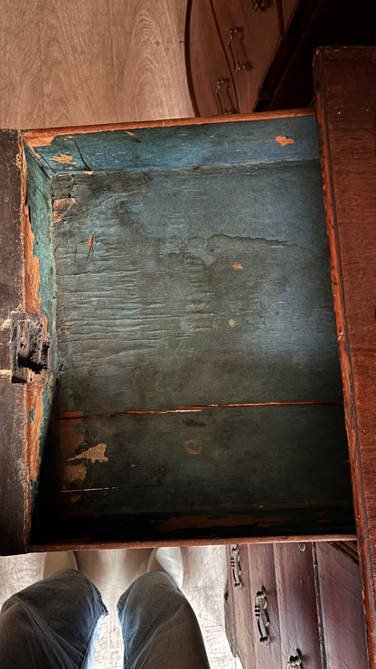 William and Mary cross banded walnut dresser