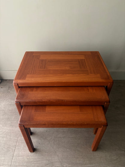 Vejle Stole Og Mobelfabrik Danish teak nesting tables