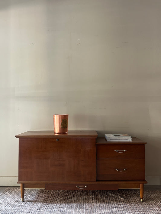 Walnut credenza with cedar lined trunk