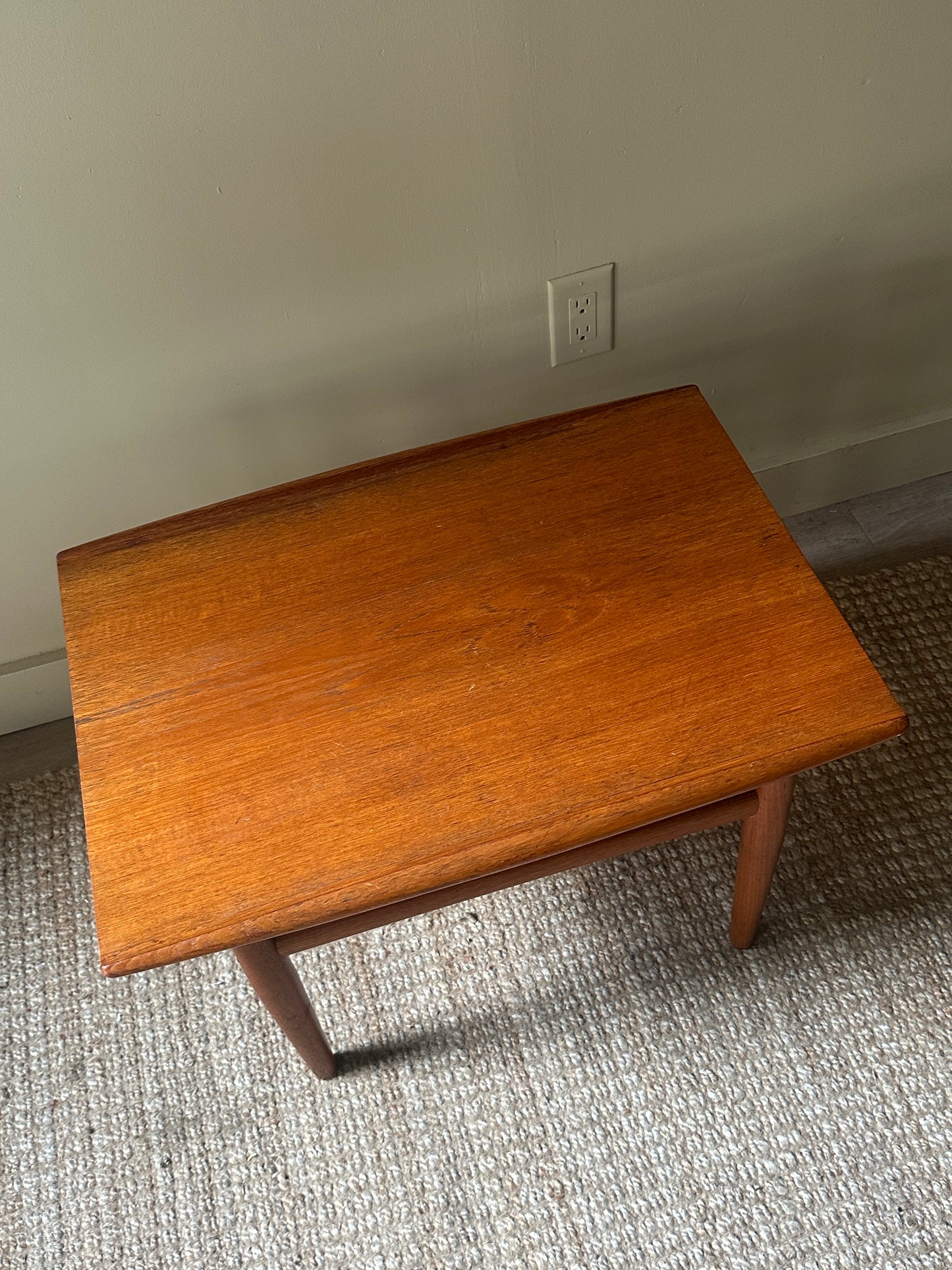 Walnut side table