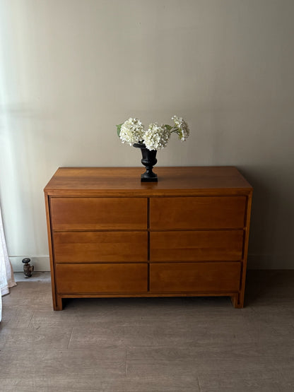 Conant Ball maple 6 drawer dresser