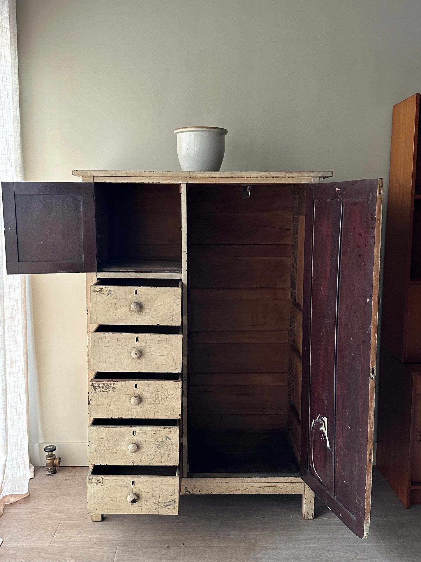 White painted side by side