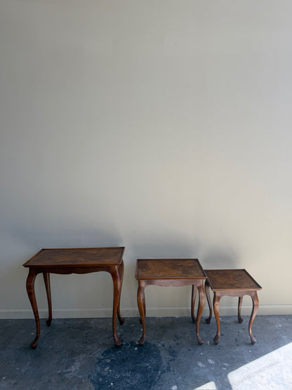 Walnut nesting tables