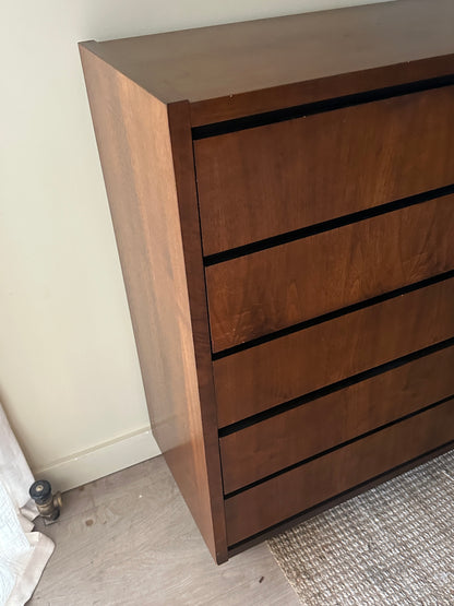 Lane walnut tallboy