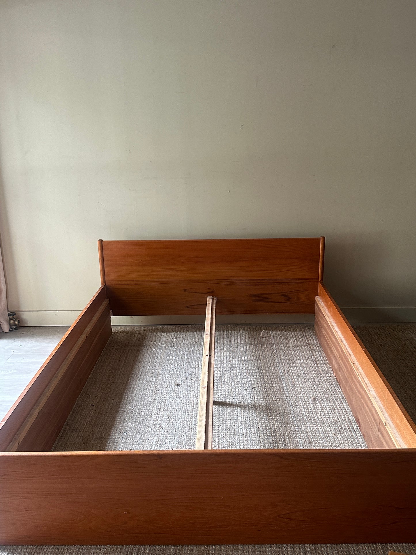 Danish teak queen bed