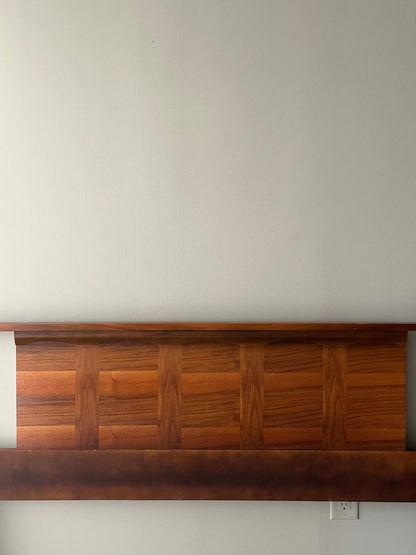 Walnut headboard. Full.