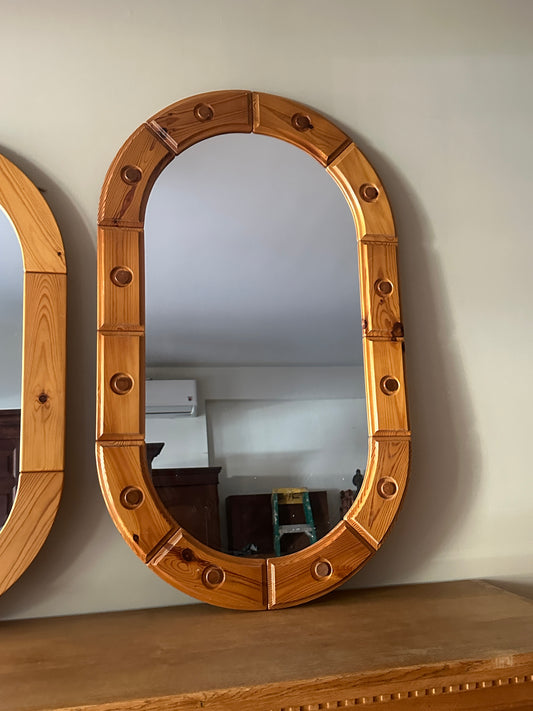 Swedish pine mirror