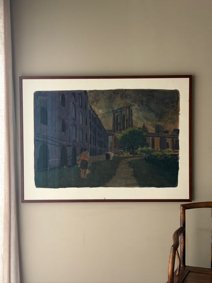 Brooklyn cityscape by Gang Qian (b. 1958)