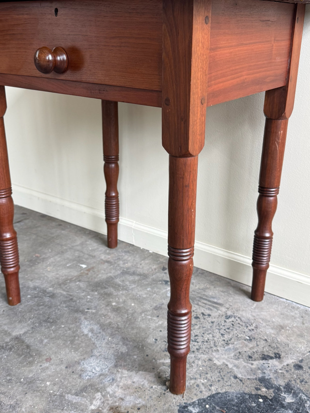 Pennsylvania Sheraton walnut side table